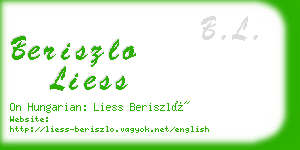 beriszlo liess business card